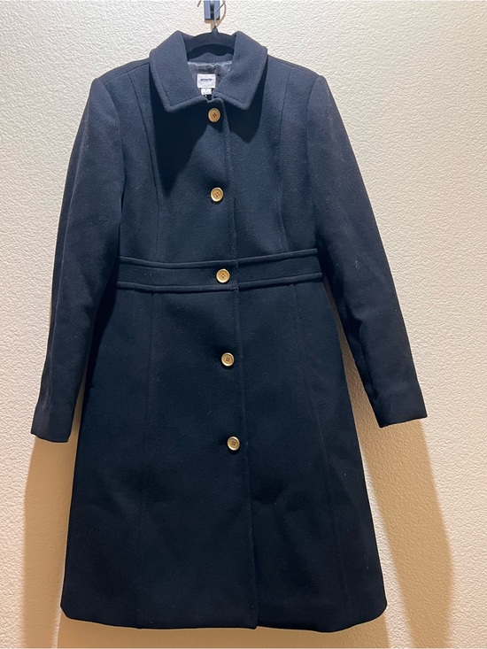 J. Crew Jackets & Blazers - J. Crew Black Wool Pea Coat with Gold Buttons